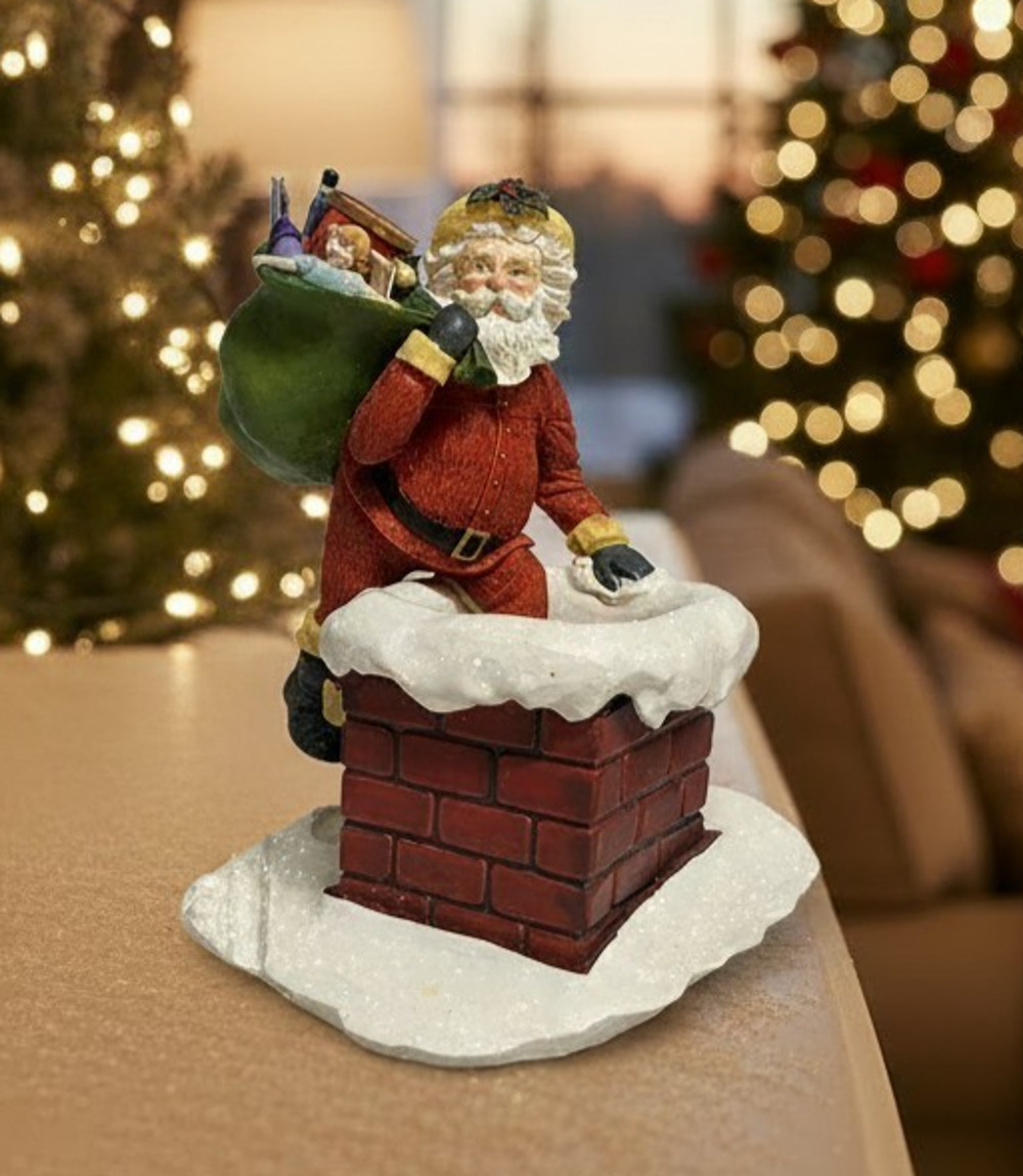Hallmark Gold Crown Special Delivery Santa Figurine Night Before Christmas 1987